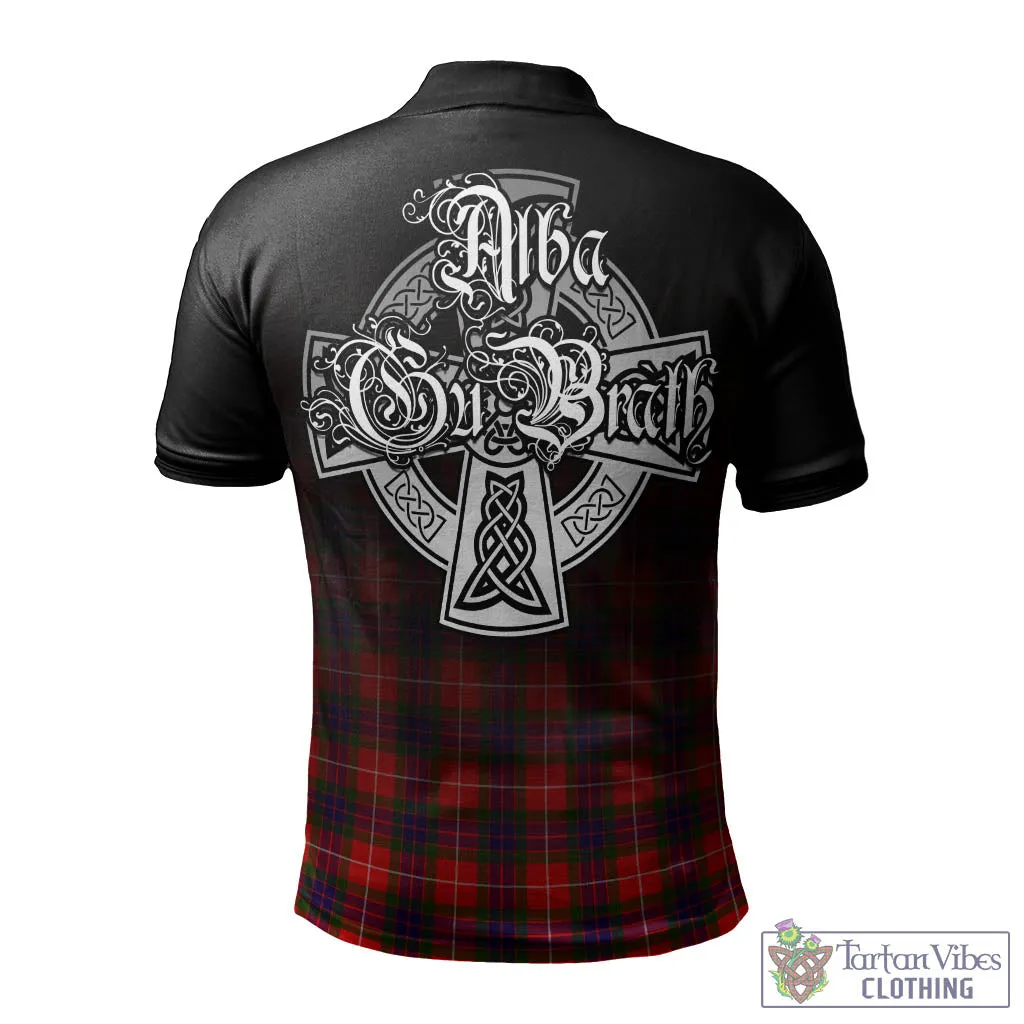 Abernethy Tartan Polo Shirt Featuring Alba Gu Brath Family Crest Celtic Inspired