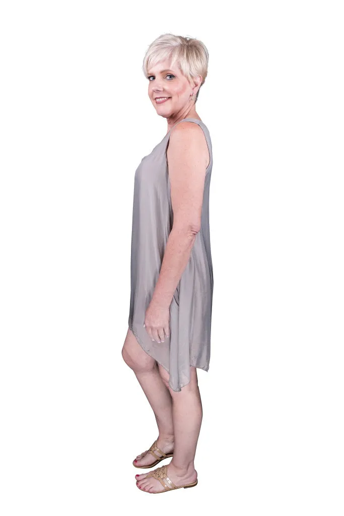 Adelyn Silk A-Line Dress (DT209)