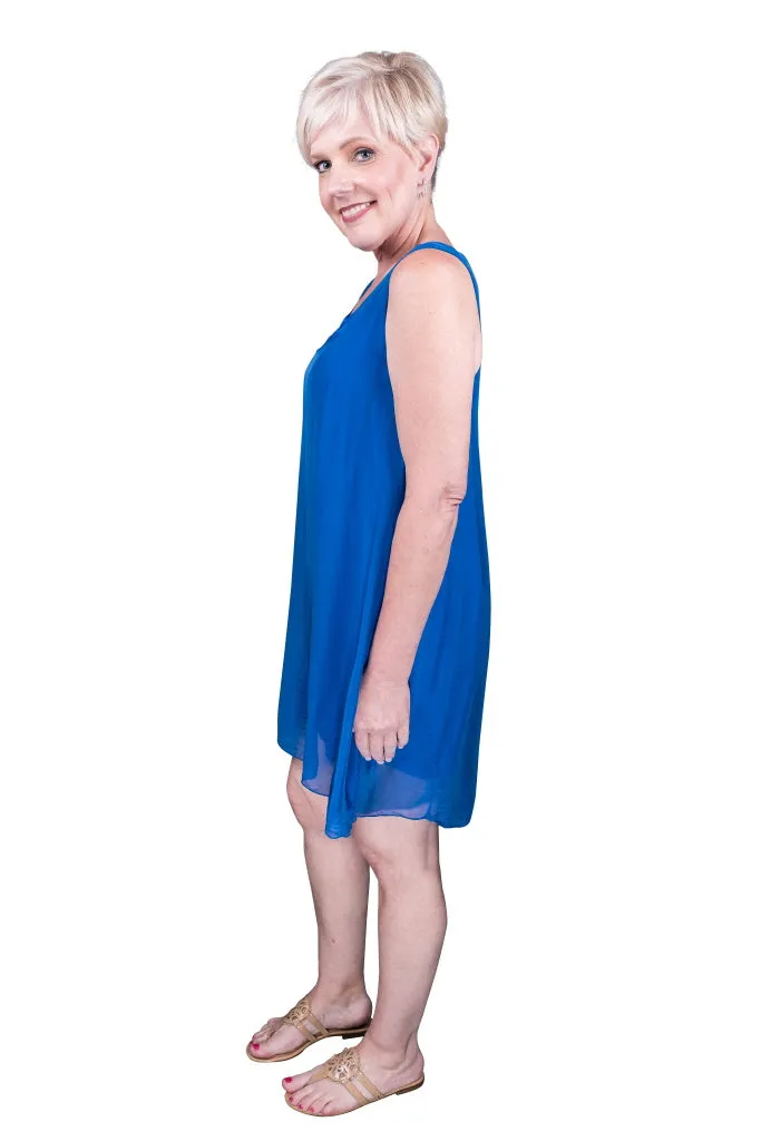 Adelyn Silk A-Line Dress (DT209)