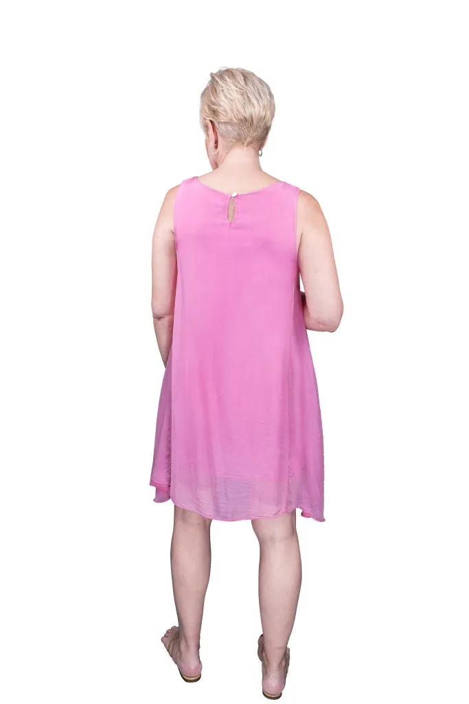 Adelyn Silk A-Line Dress (DT209)