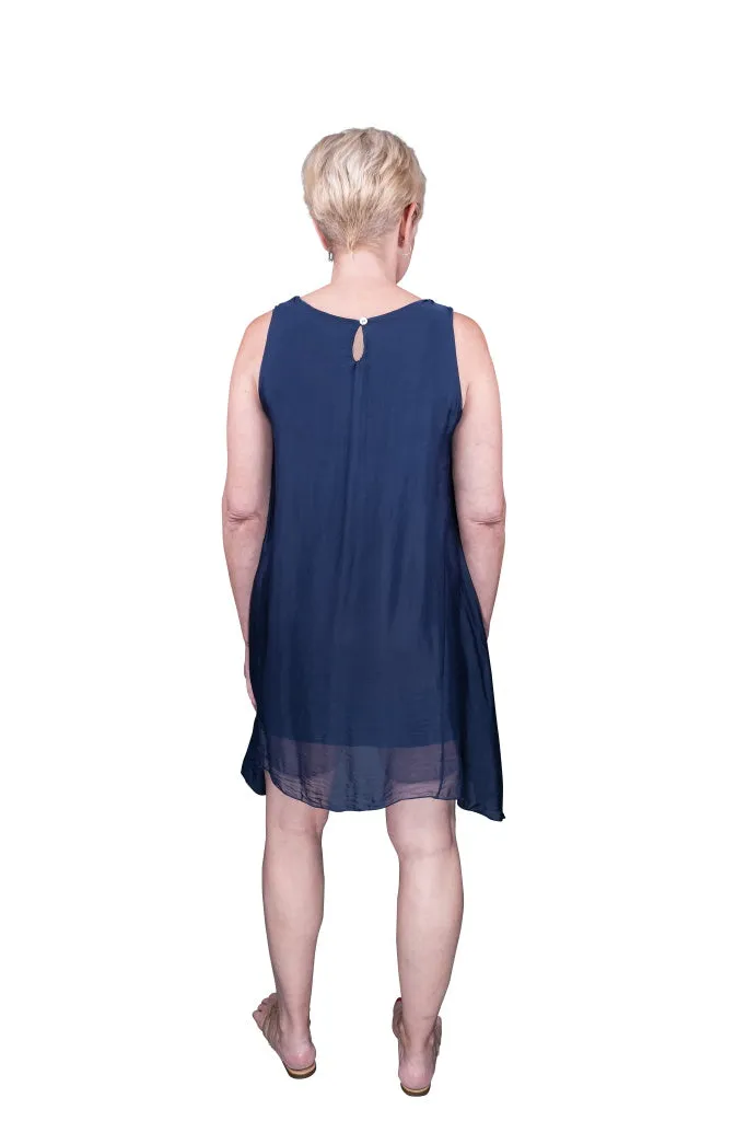 Adelyn Silk A-Line Dress (DT209)