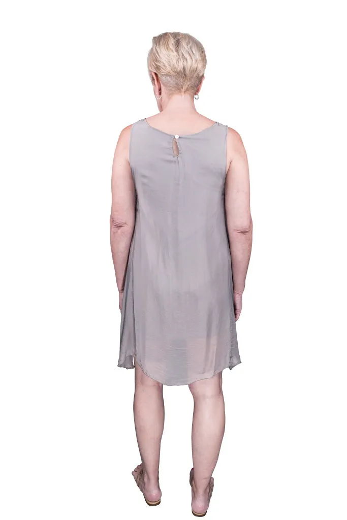 Adelyn Silk A-Line Dress (DT209)