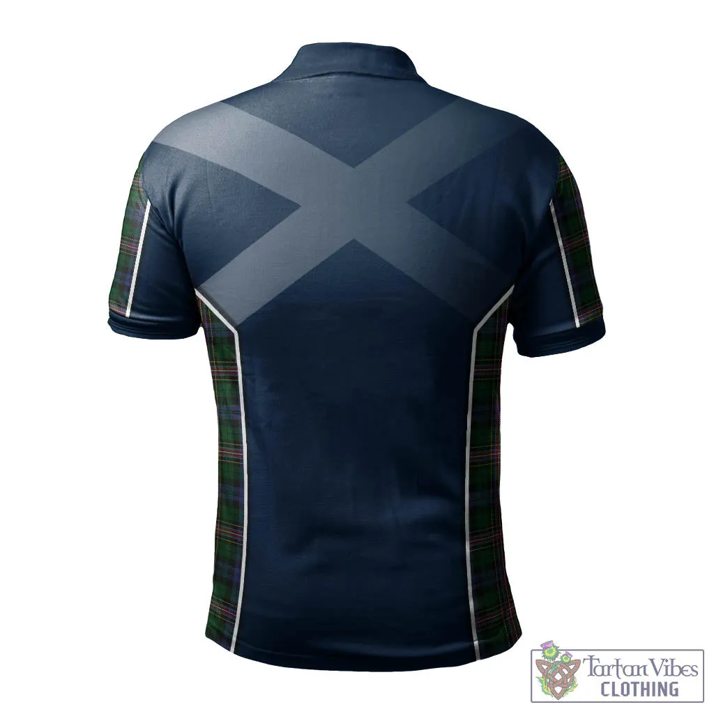 Allison Tartan Men's Polo Shirt with Family Crest and Lion Rampant Vibes Sport Style