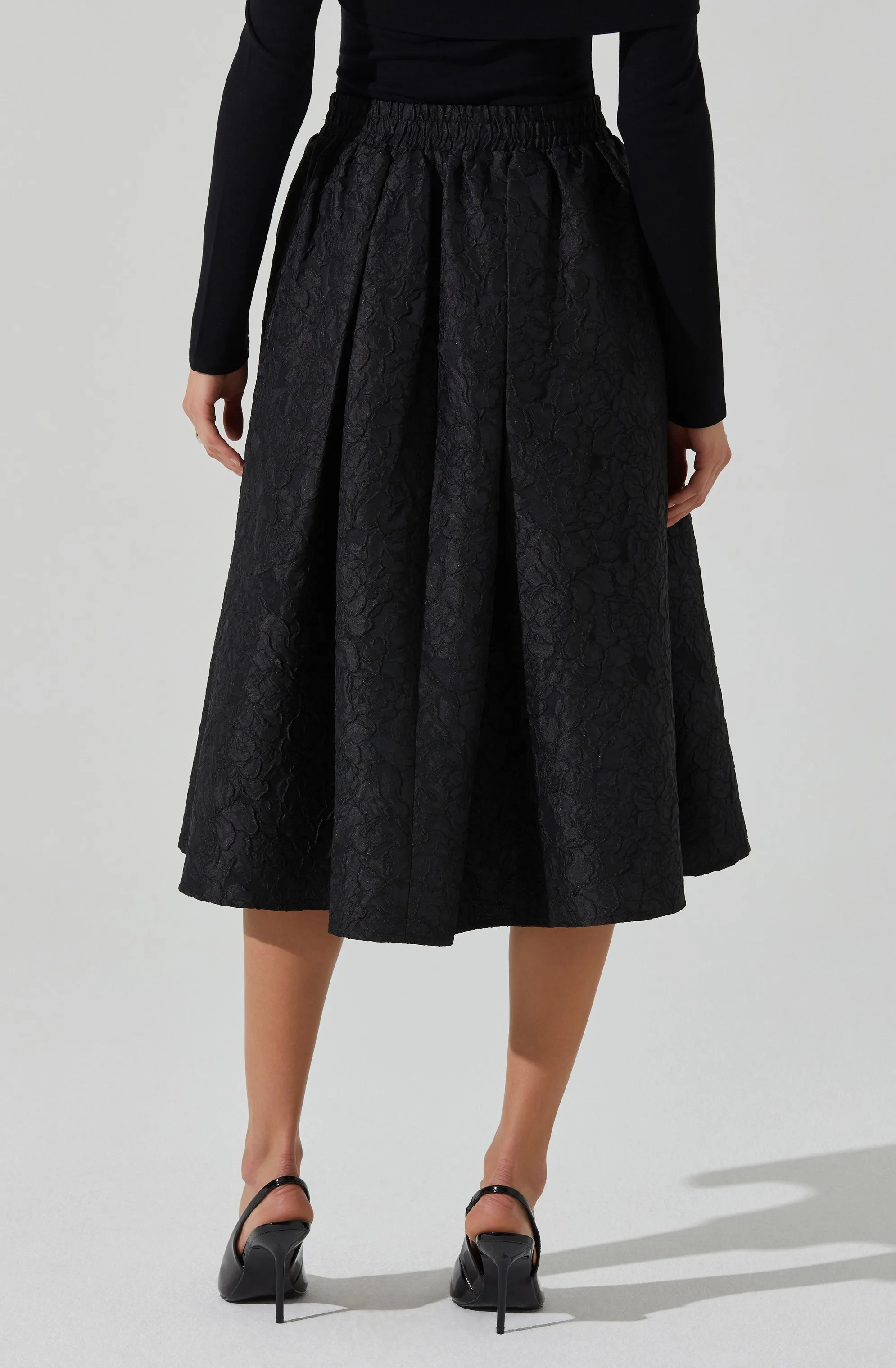 Andolina Jacquard Midi Skirt