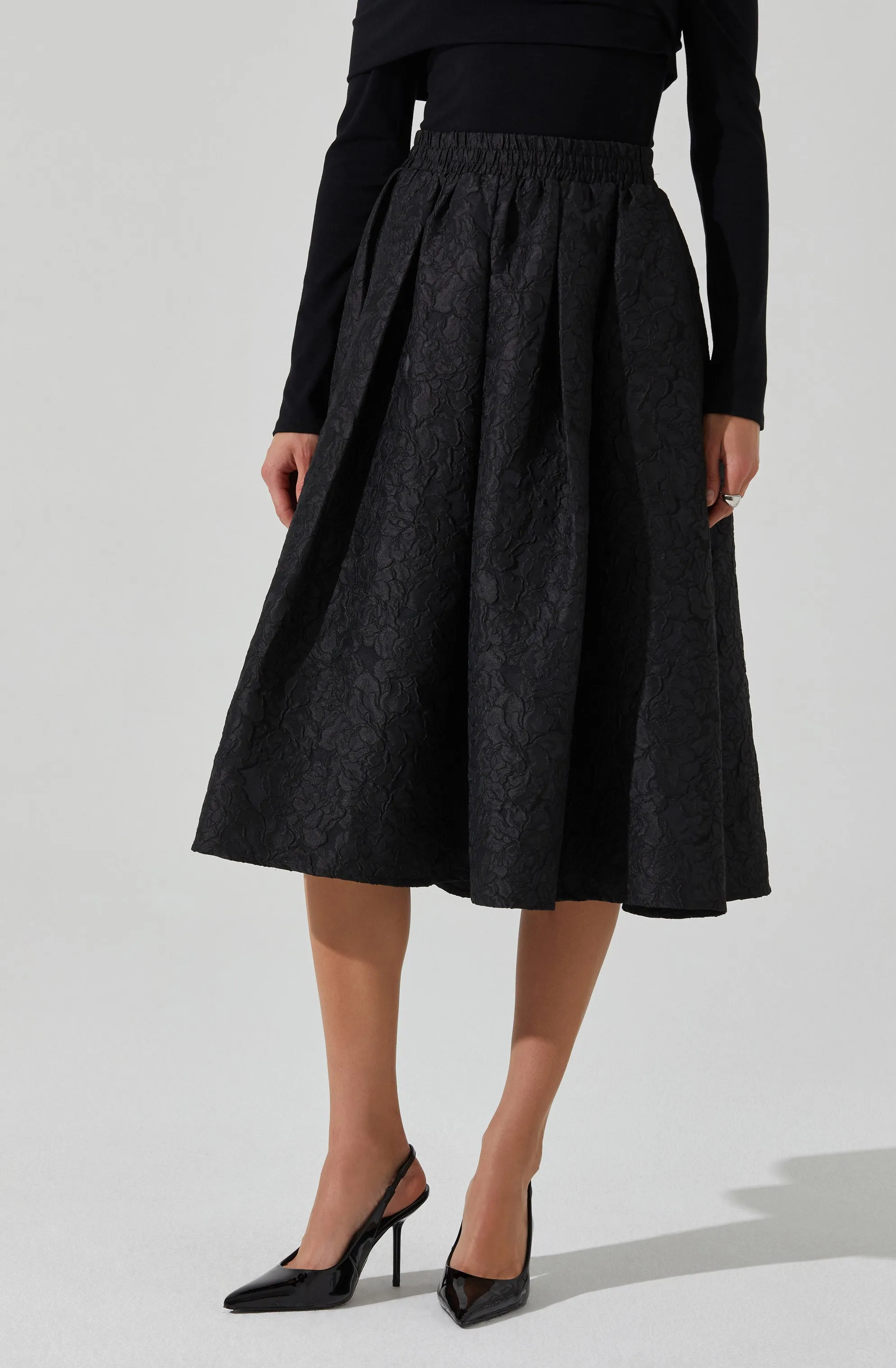 Andolina Jacquard Midi Skirt