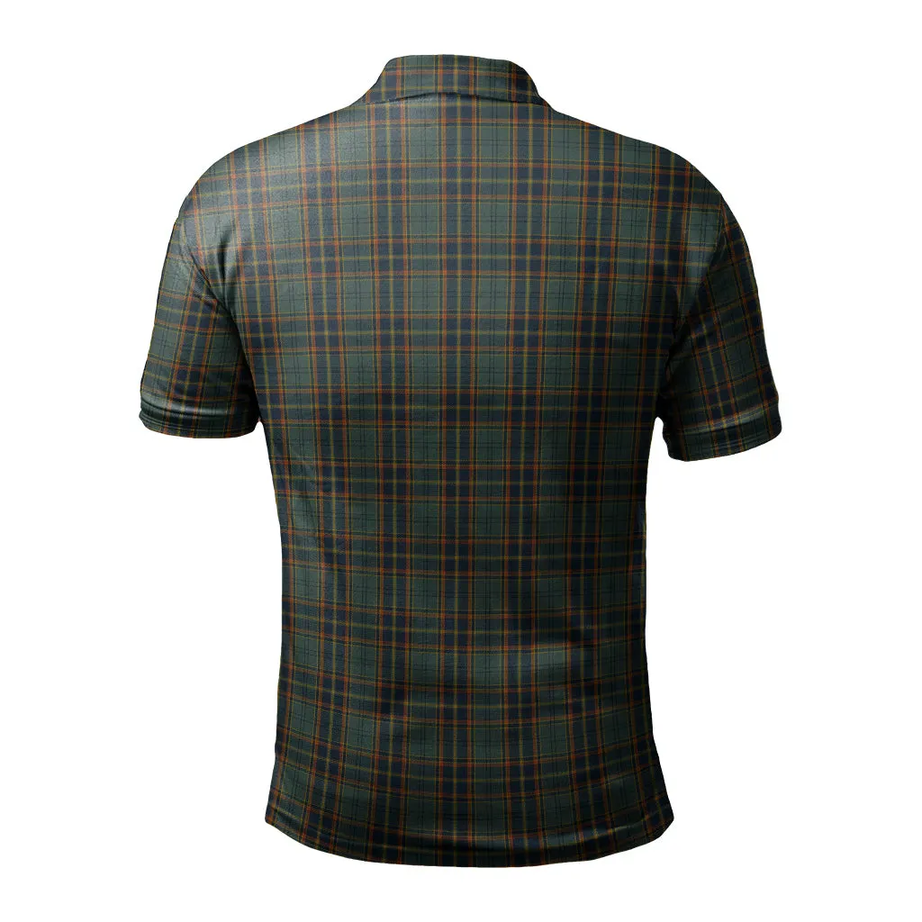 Antrim County Ireland Tartan Mens Polo Shirt