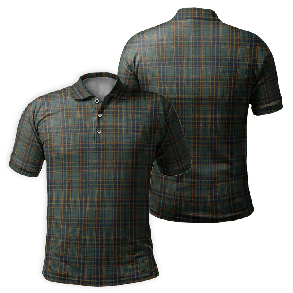 Antrim County Ireland Tartan Mens Polo Shirt