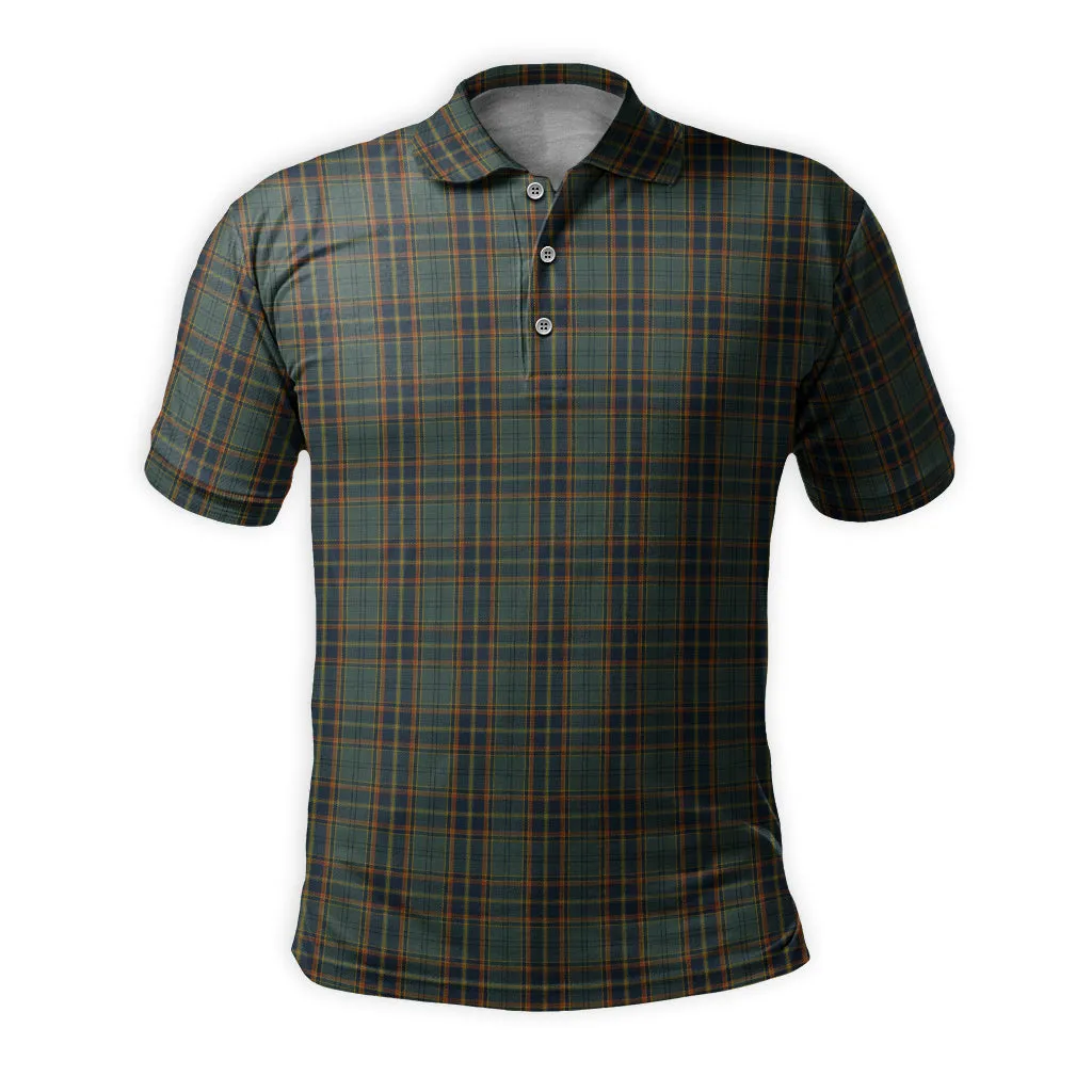 Antrim County Ireland Tartan Mens Polo Shirt