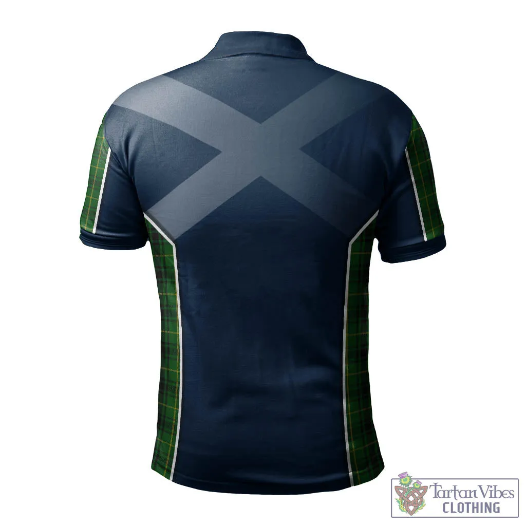 Arthur Tartan Men's Polo Shirt with Family Crest and Scottish Thistle Vibes Sport Style