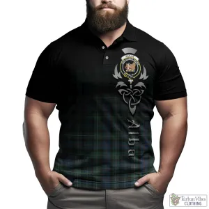 Baillie Ancient Tartan Polo Shirt Featuring Alba Gu Brath Family Crest Celtic Inspired