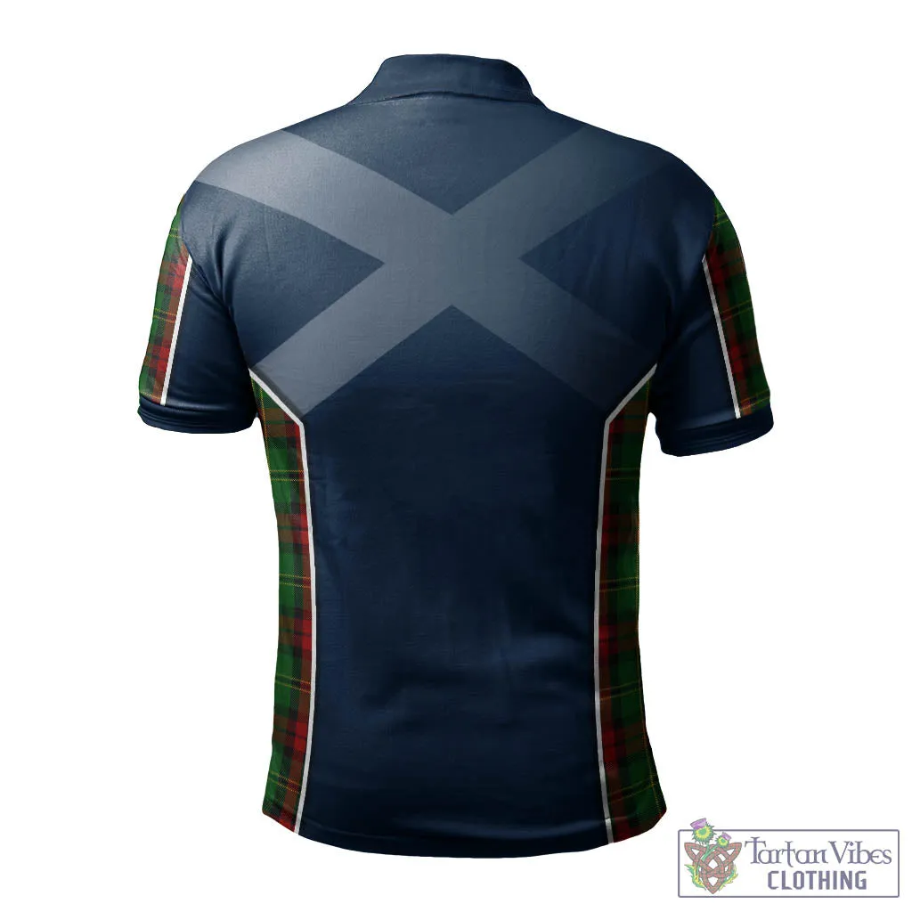 Blackstock Hunting Tartan Men's Polo Shirt with Family Crest and Lion Rampant Vibes Sport Style