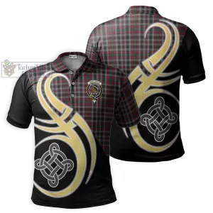 Borthwick Tartan Polo Shirt with Family Crest and Celtic Symbol Style