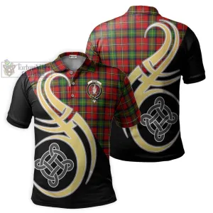 Boyd Tartan Polo Shirt with Family Crest and Celtic Symbol Style