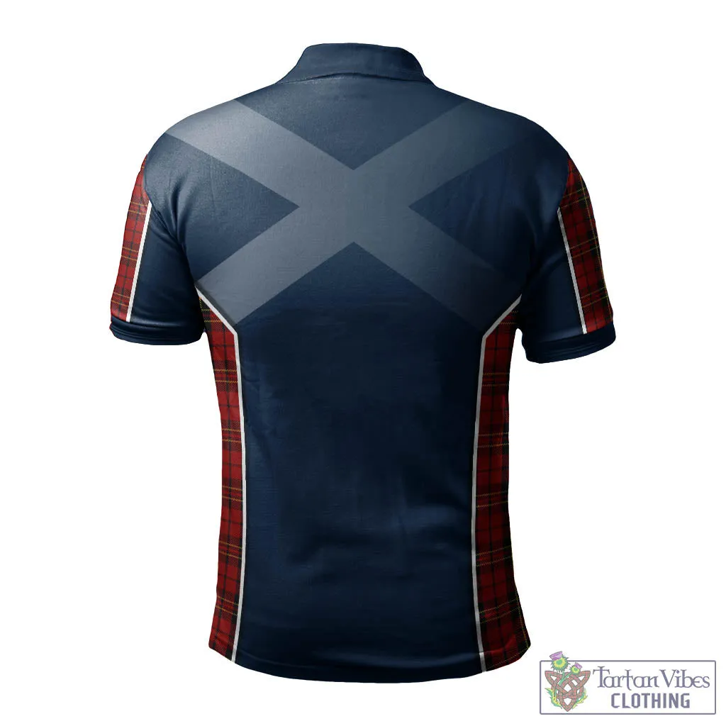 Brodie Tartan Men's Polo Shirt with Family Crest and Scottish Thistle Vibes Sport Style