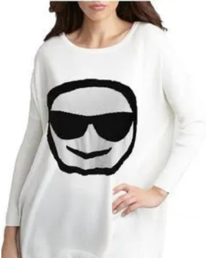 Cool Shade Emoji Top in Stone/Black | Stone/Black