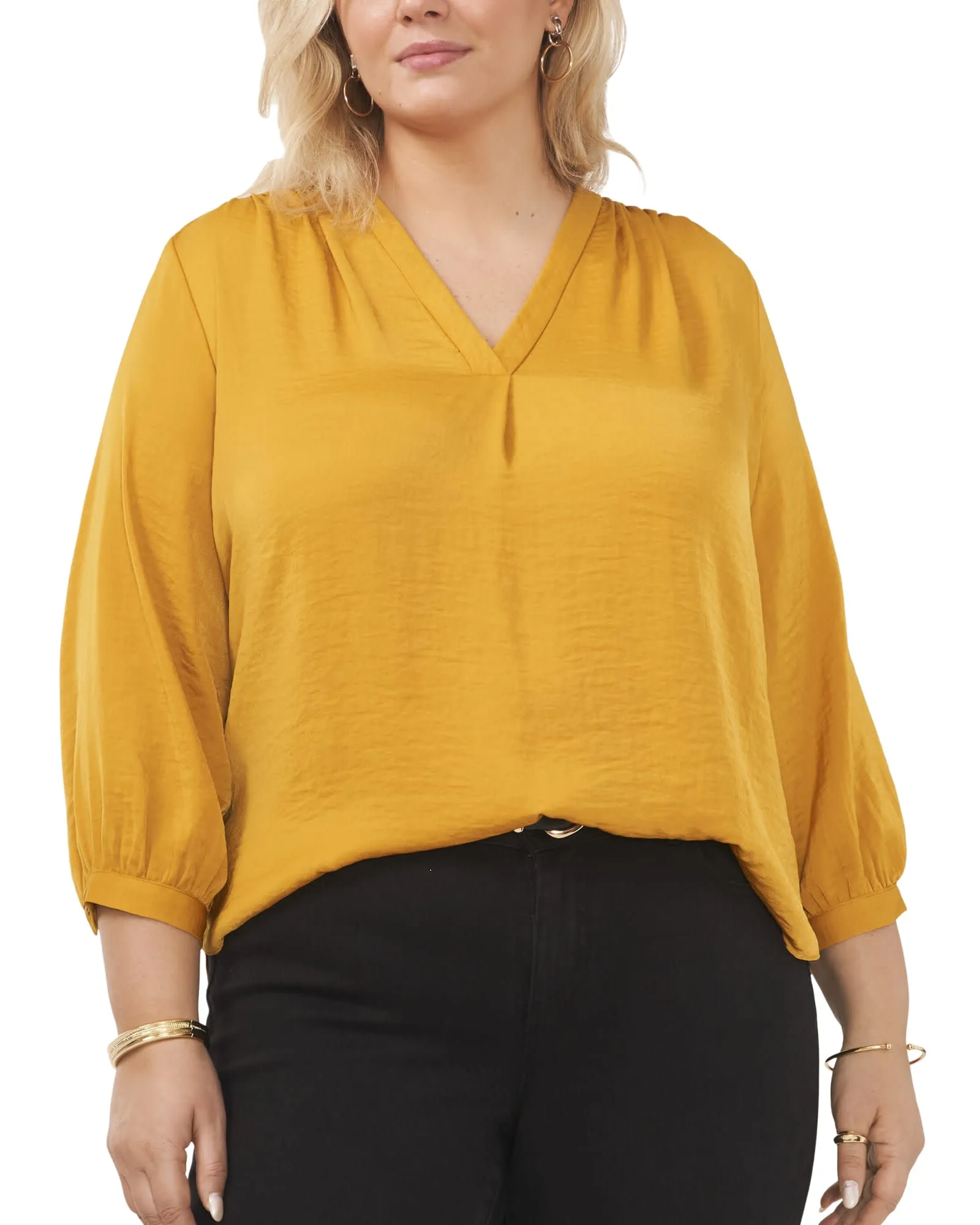 Everley V-Neck Blouse | HONEY POT