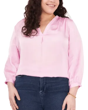 Everley V-Neck Blouse | PINK HORIZON