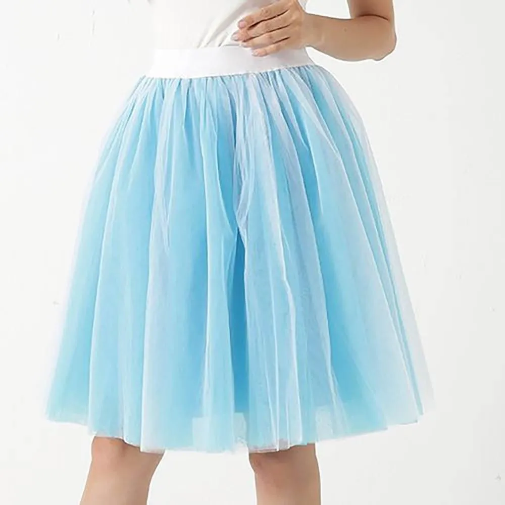 Fun and Chic Knee Length Puffy Tulle Skirts