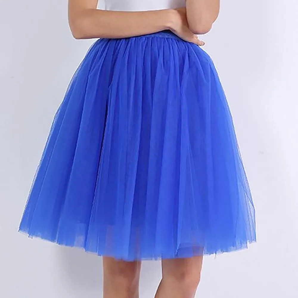 Fun and Chic Knee Length Puffy Tulle Skirts