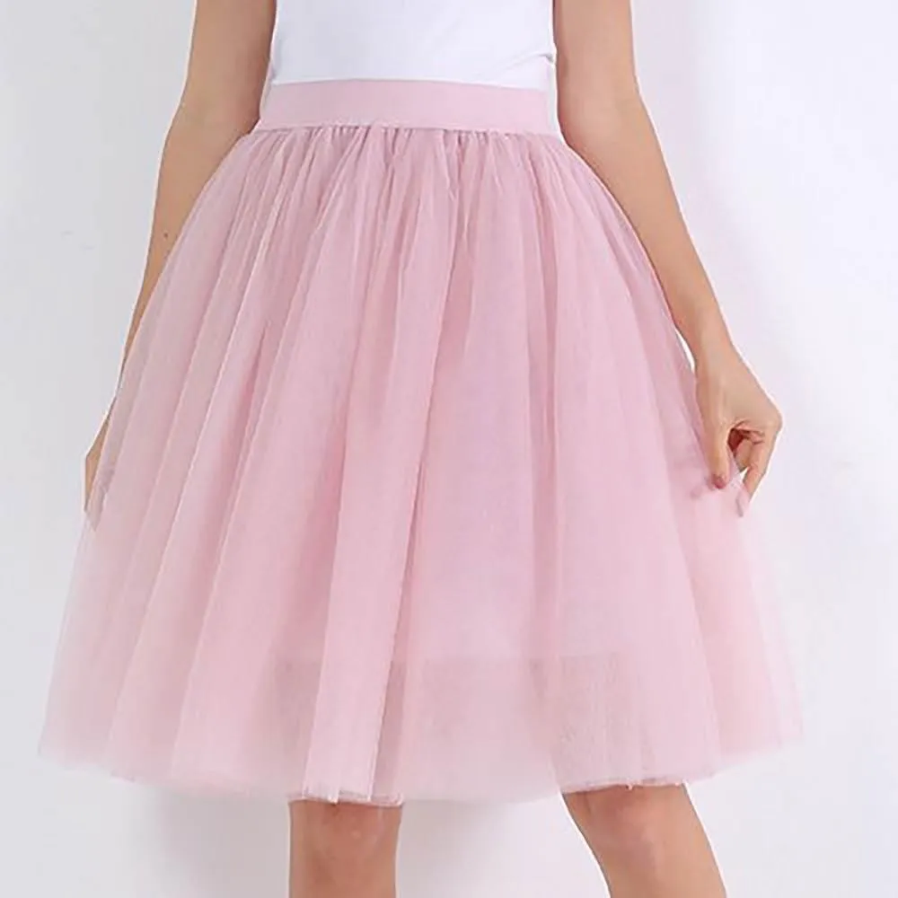 Fun and Chic Knee Length Puffy Tulle Skirts