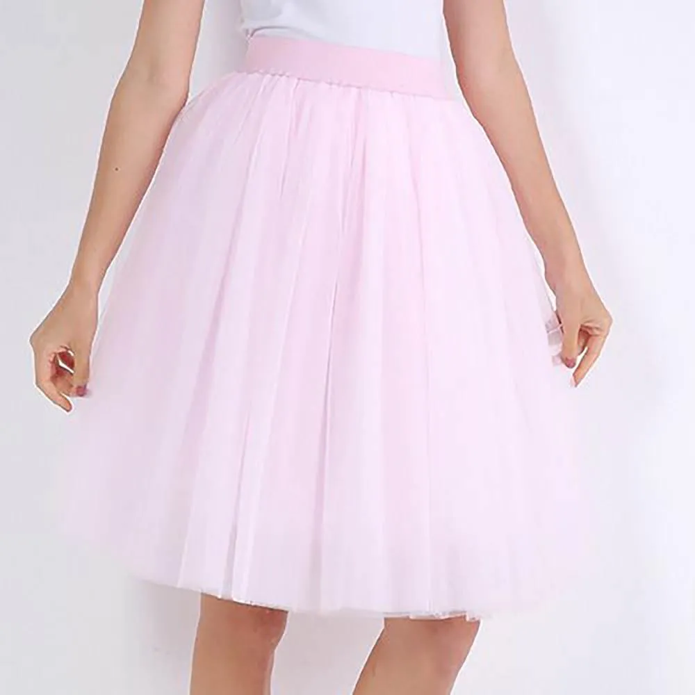 Fun and Chic Knee Length Puffy Tulle Skirts