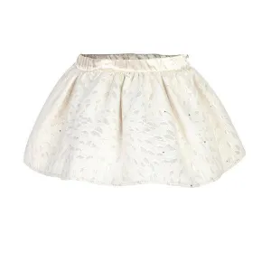 GIRLS DAMASK SKIRT- GOLD