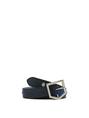 Hampton Belt - Porto Blue & Navy Leather