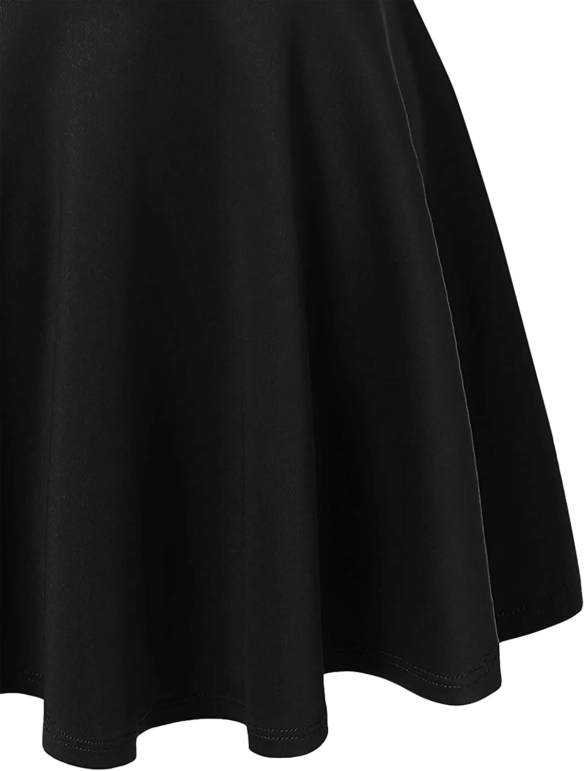 Made By Johnny Women's Basic Versatile Stretchy Flared Casual Mini Skater Skirt XS-3XL Plus Size-Made in USA