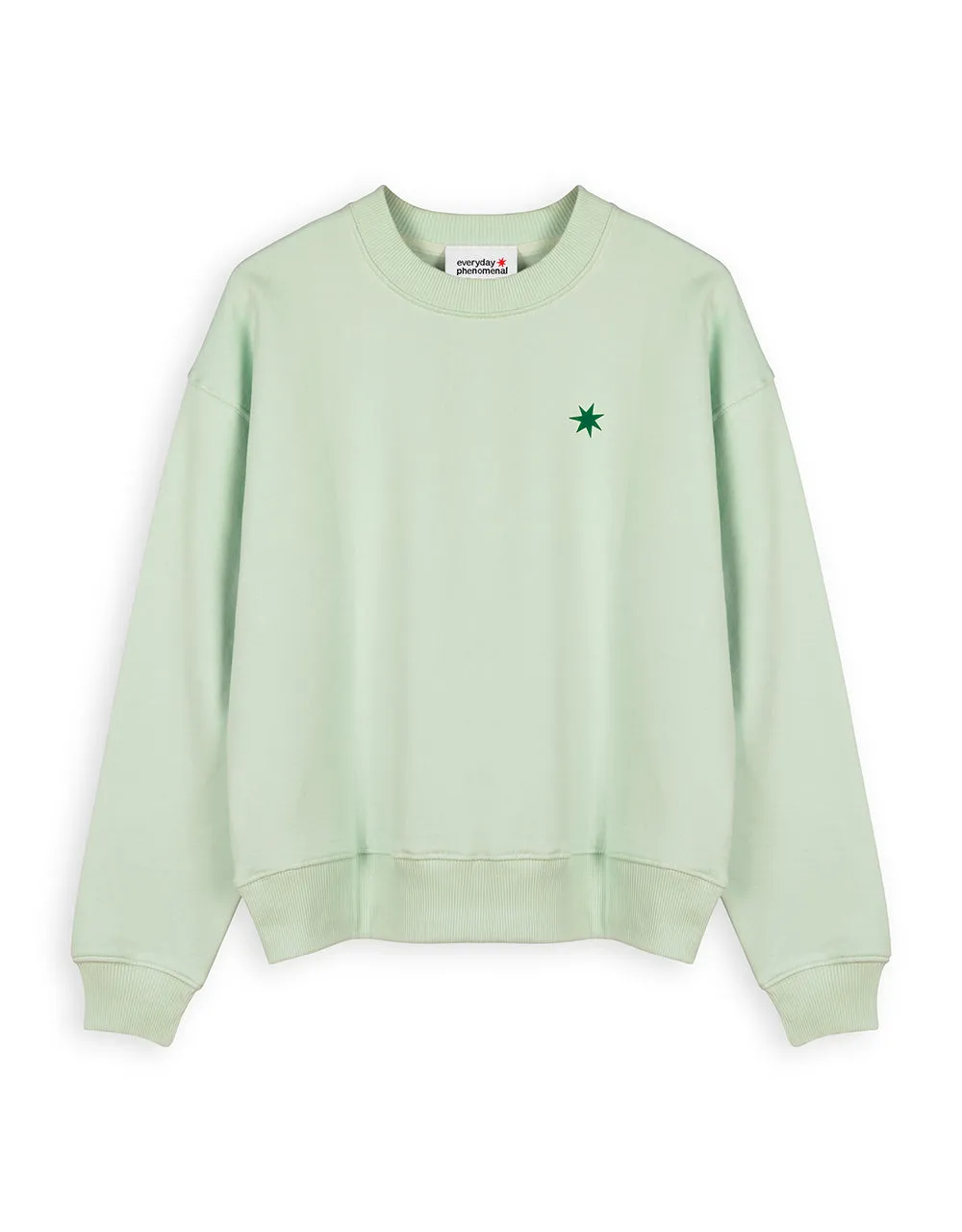 Mint Green Star Organic Cotton Jumper