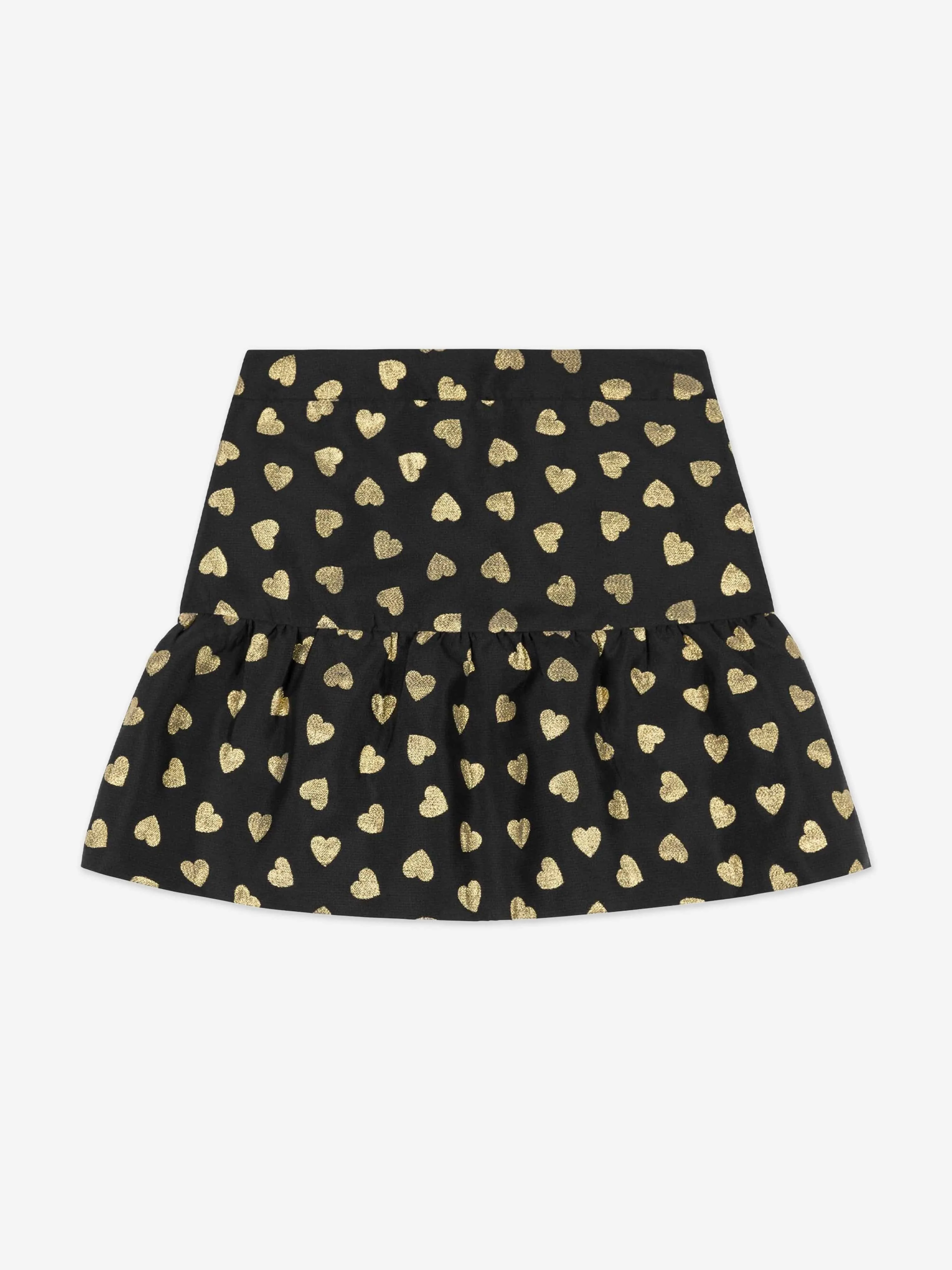 Moschino Girls Hearts Skirt in Black