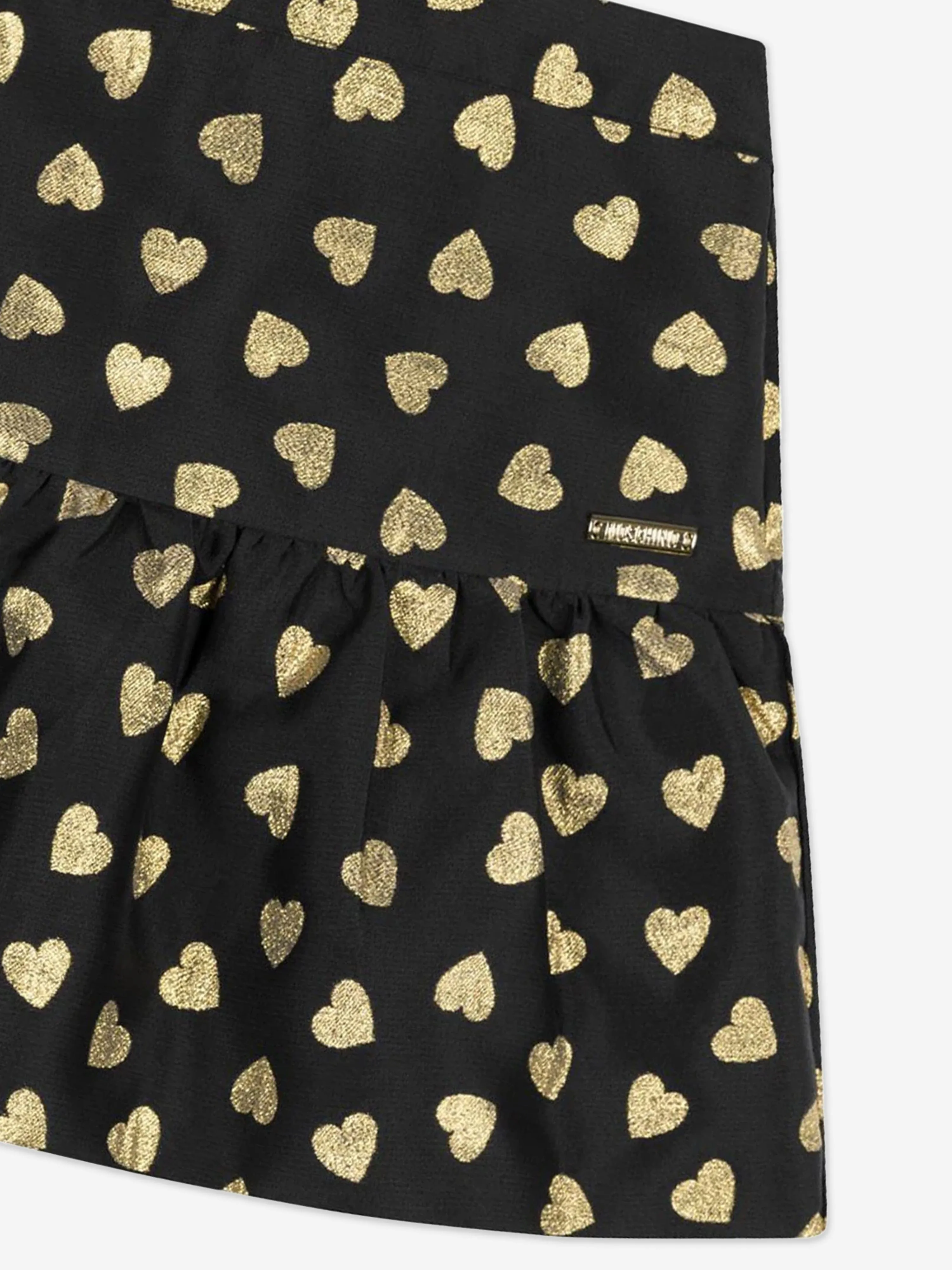 Moschino Girls Hearts Skirt in Black