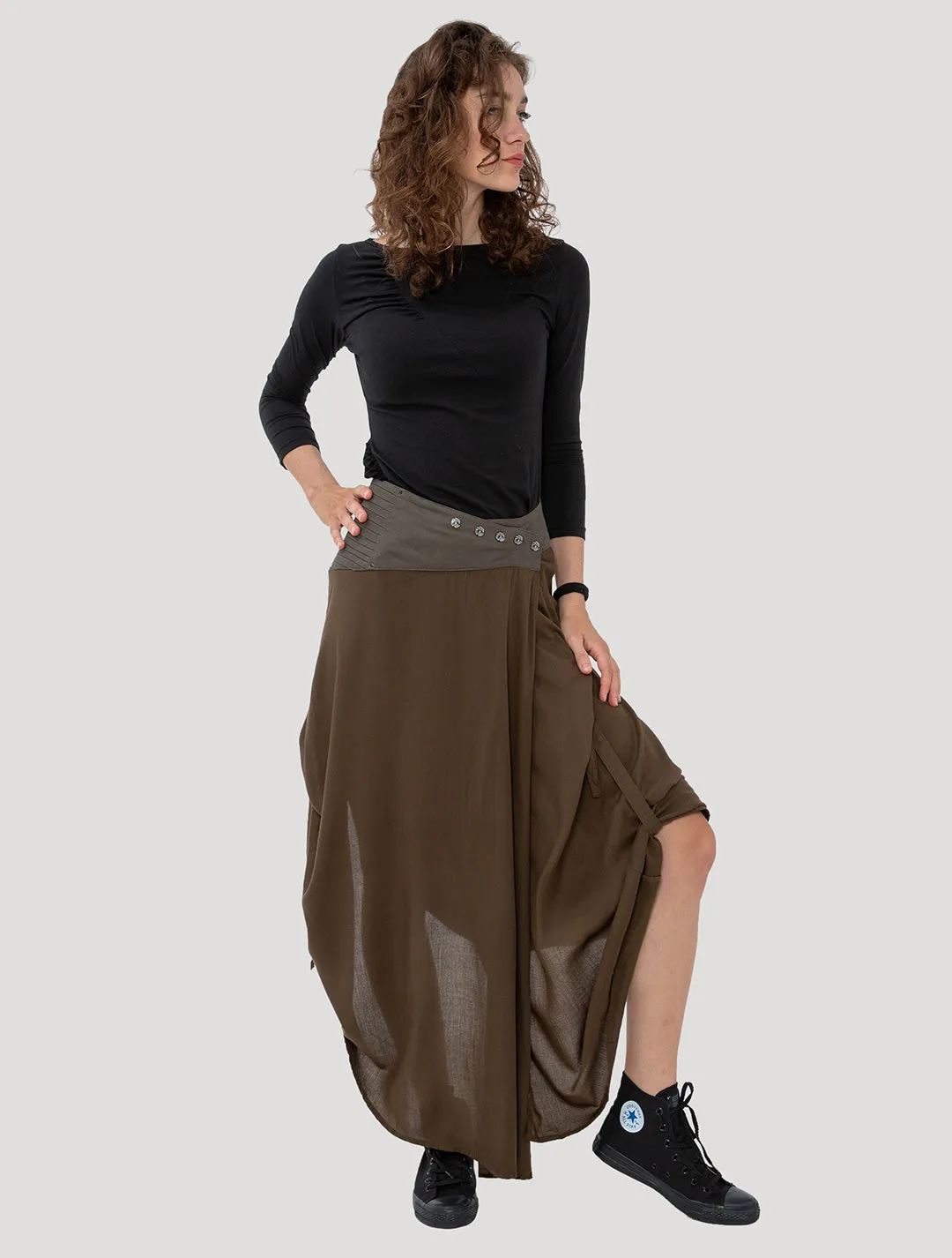 Nana Wrap Long Skirt