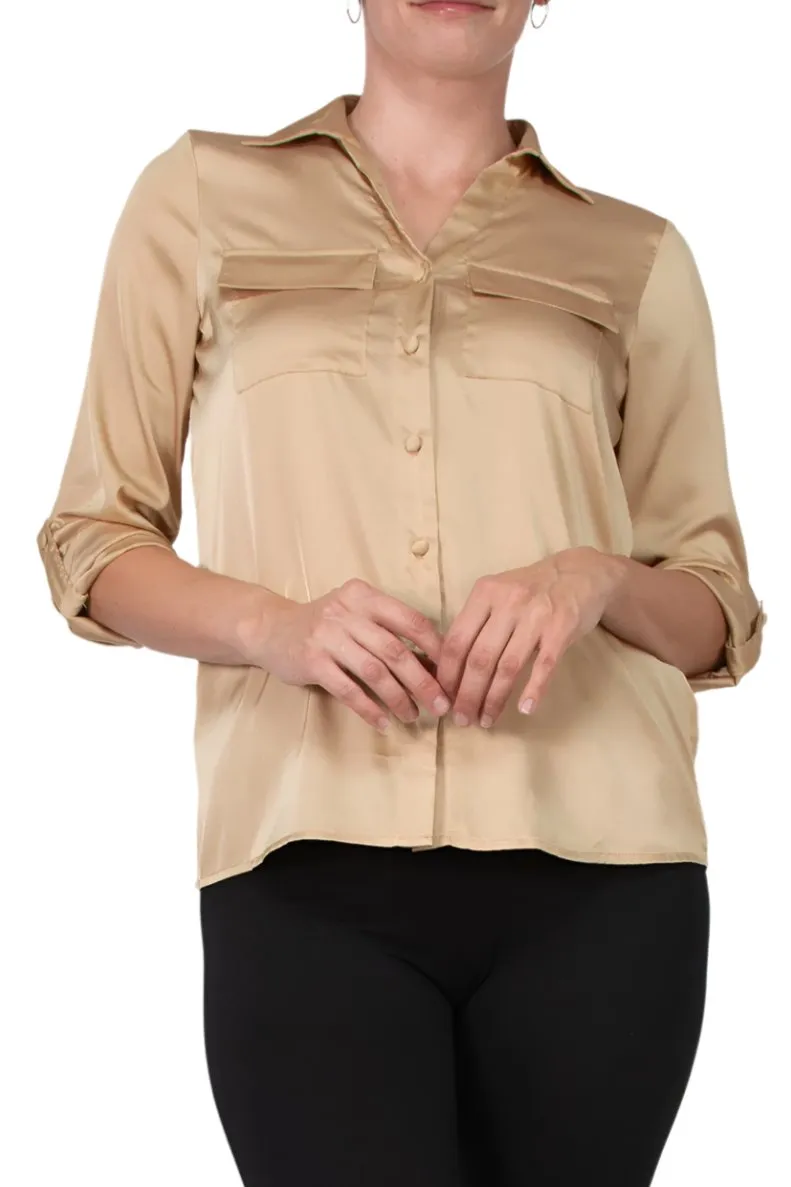 Notations Satin Blouse