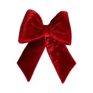 Plush Red Velvet Christmas Tree/Wreath Bow