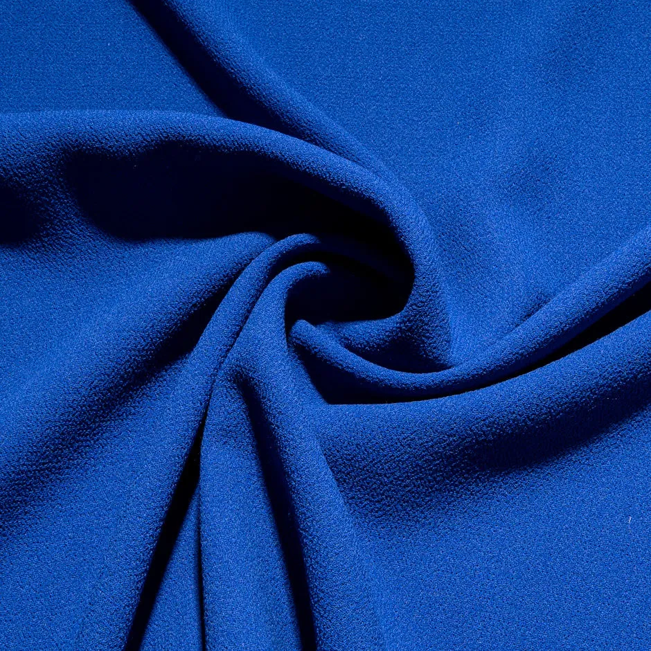 Royal Blue Double Wool Crêpe