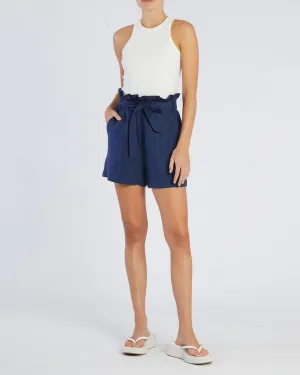 Sahara Linen Shorts - Navy