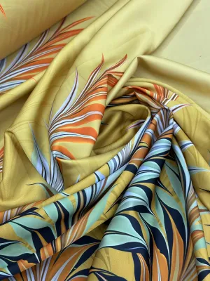 Satin Prints -Boarder Print Tropical