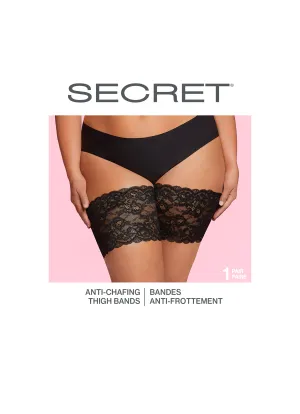 SECRET® Anti-Chafing Lace Thigh Bands - 1 Pair