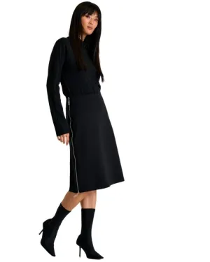 Shan Sofia 3D Jersey Side Zip Skirt