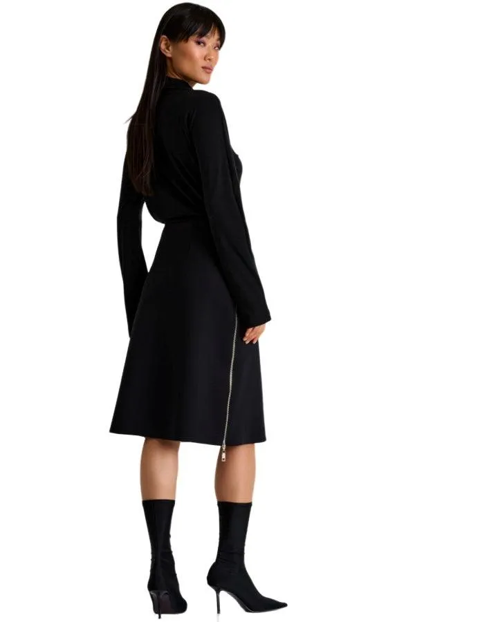 Shan Sofia 3D Jersey Side Zip Skirt