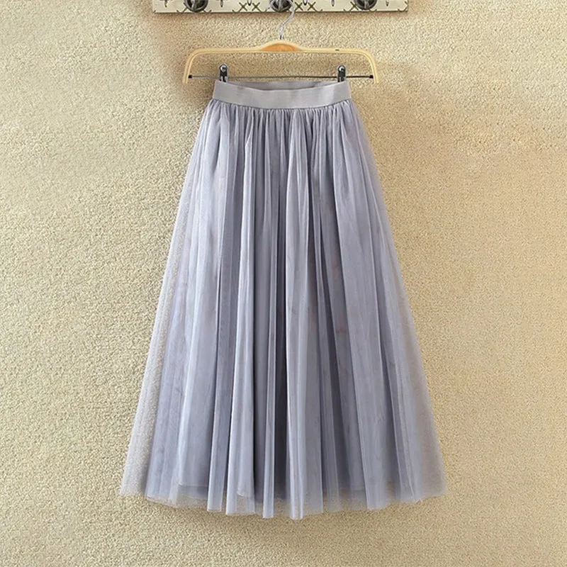 Show-Stopping Flowy Summer Chic Maxi Tulle Skirts