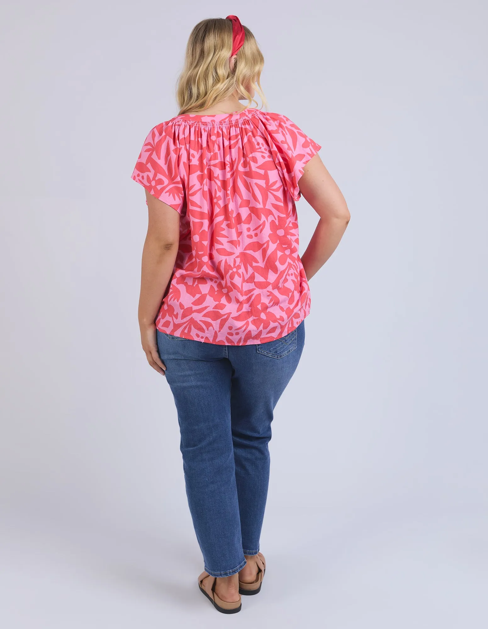 Sunset Hour Blouse - Sunset Hour Print - Elm Lifestyle