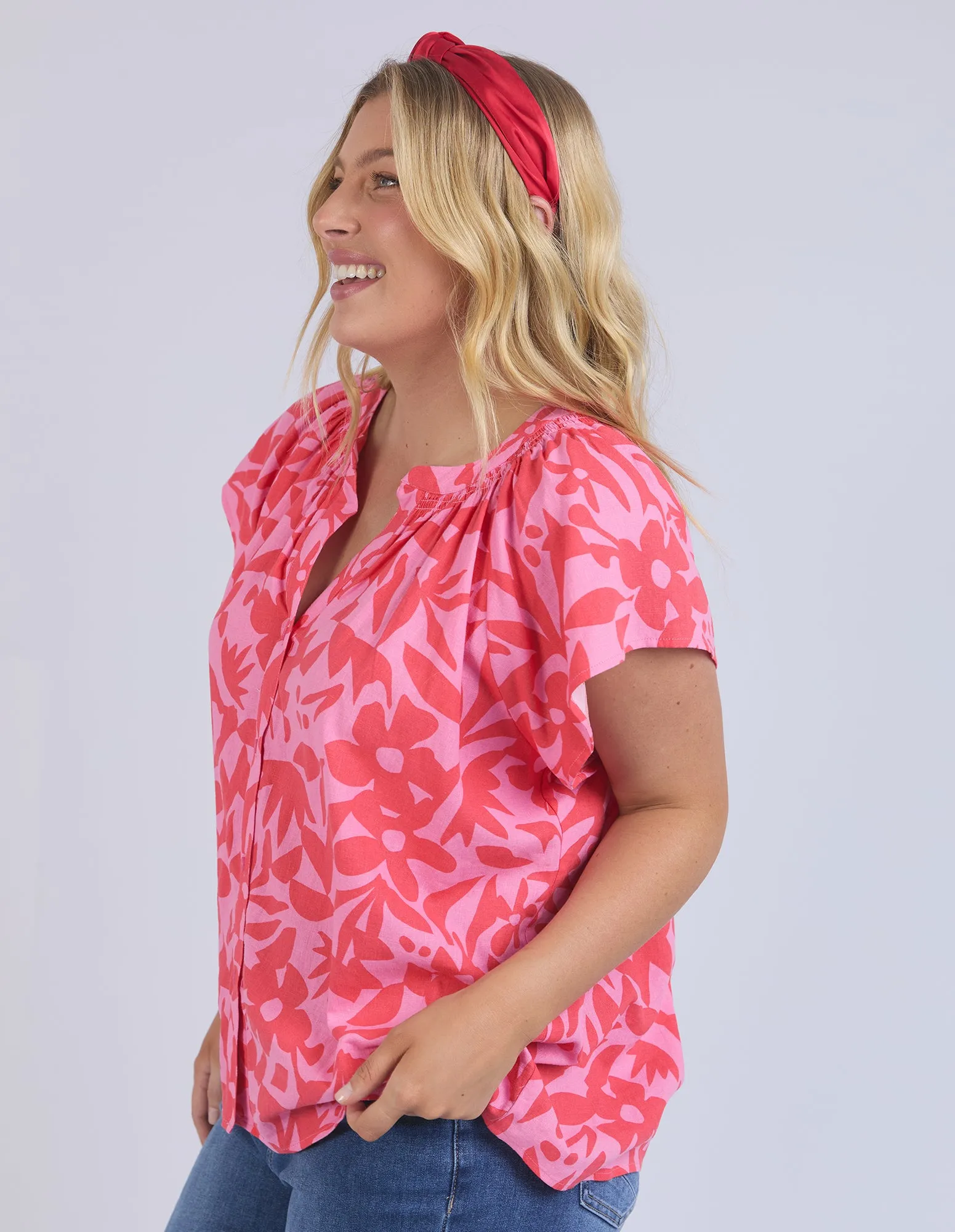 Sunset Hour Blouse - Sunset Hour Print - Elm Lifestyle