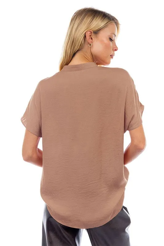 The Paige top- Nude