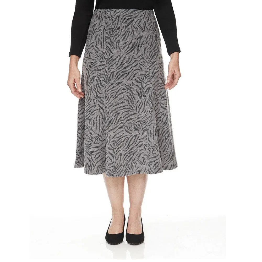 Tigi 14/16 Grey Zebra Print Skirt