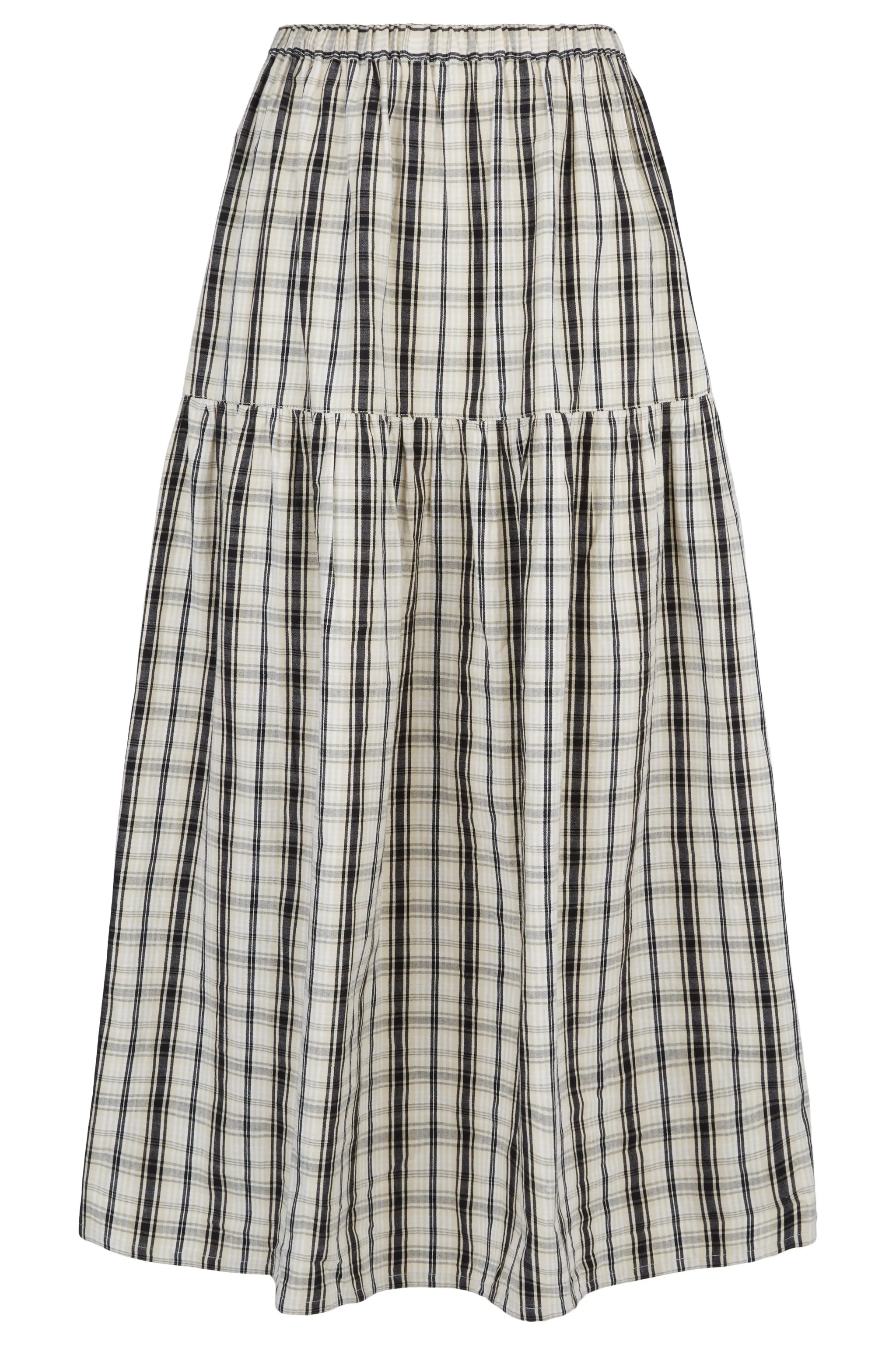 Ulla Checked Skirt in Black check