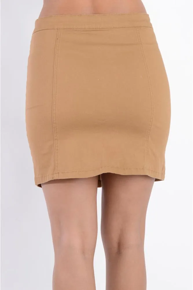 Women's Button Skirt